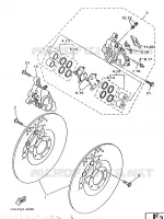 REMKLAUW VOOR voor Yamaha TRX850 1997