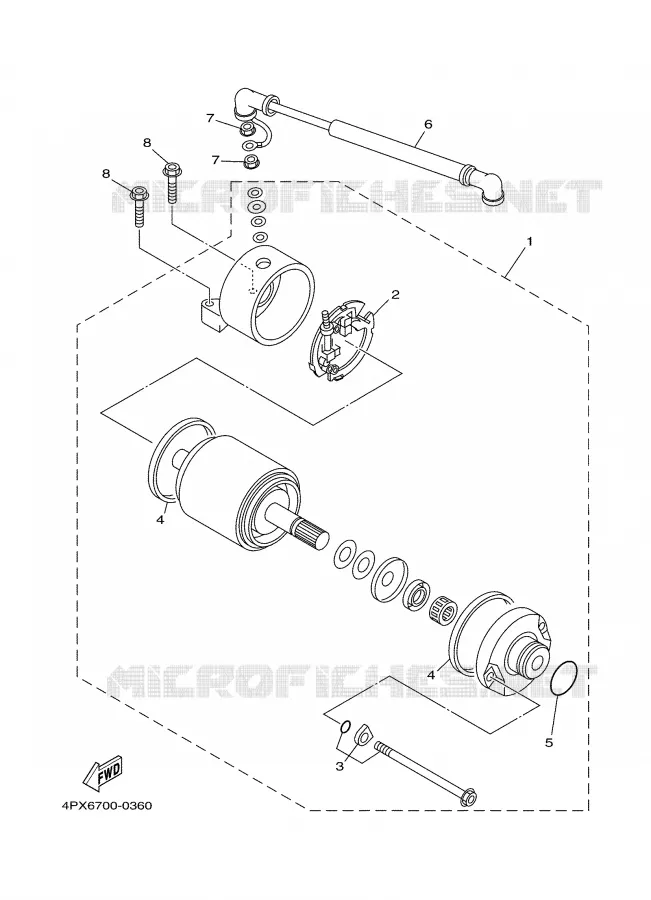 STARTMOTOR Yamaha MOTO 250 2002 TTR  TT250R