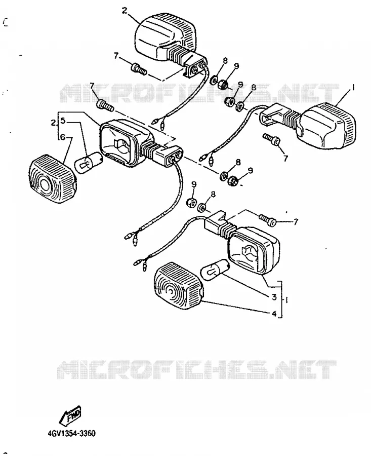 KNIPPERLICHT Yamaha MOTO 600 1997 TTE  TT600E