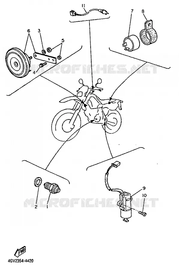 ELECTRISCH 2 Yamaha MOTO 600 1997 TTE  TT600E