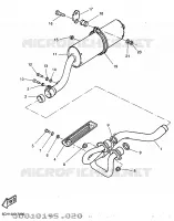 UITLAAT voor Yamaha TT600R 1997