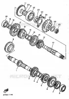 TRANSMISSIE voor Yamaha TT600R 1997