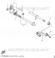 SCHAKEL STANG / PEDAAL voor Yamaha TT600R 1997