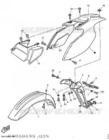 SPATBORD voor Yamaha TT600R 1997