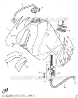 BENZINE TANK voor Yamaha TT600R 1997