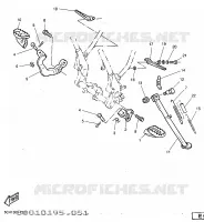 STANDAARD / VOETSTEUN voor Yamaha TT600R 1997