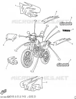 STICKER voor Yamaha TT600R 1997