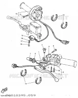 STUURSCHAKELAAR / HEVEL voor Yamaha TT600R 1997