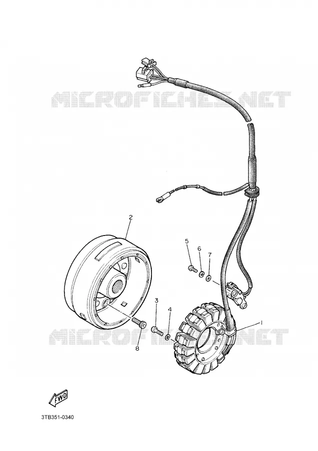 DYNAMO Yamaha MOTO 600 2004 TTRE  TT600RE