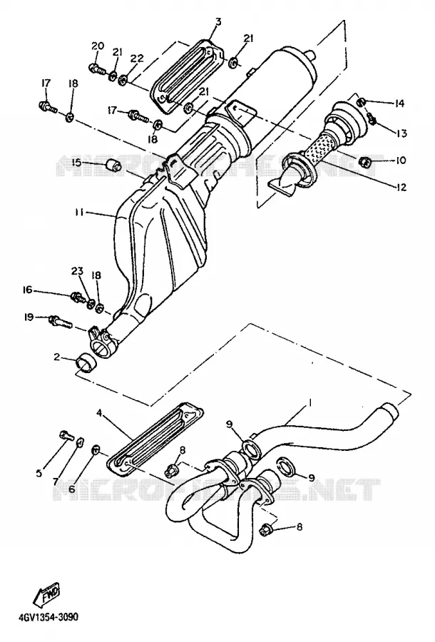 UITLAAT Yamaha MOTO 600 1995 TT  TT600S