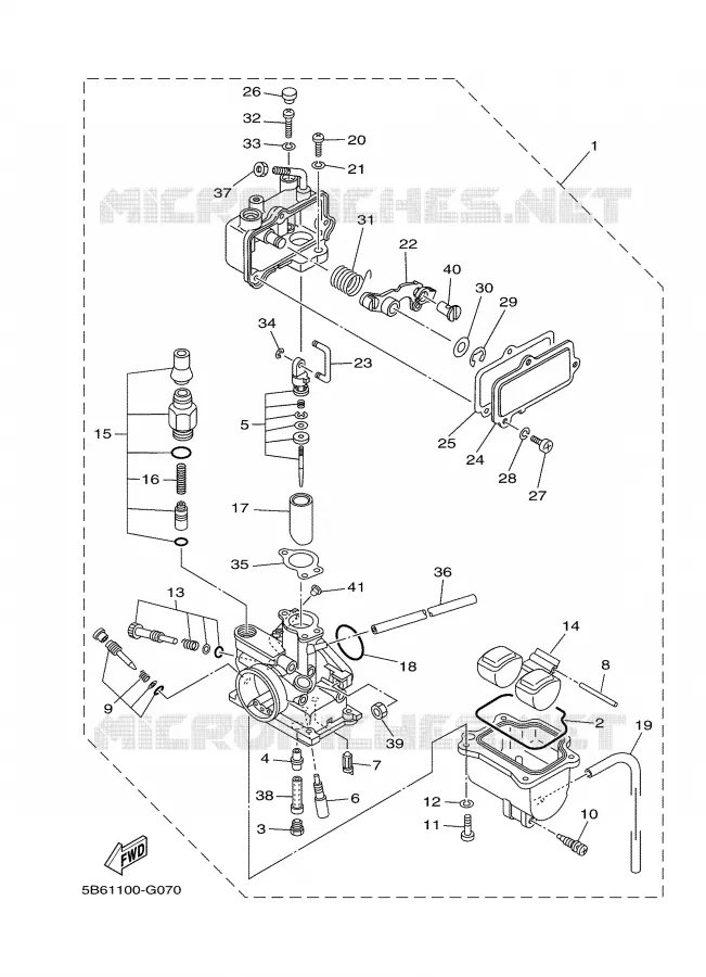 CARBURATEUR  Yamaha MOTO 110 2008 TTRE  TT-R110E