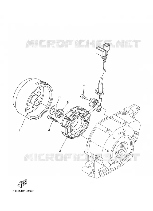 DYNAMO Yamaha MOTO 110 2009 TTRE  TT-R110E
