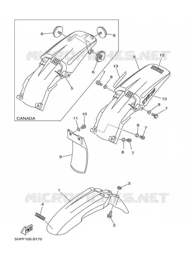 SPATBORD Yamaha MOTO 125 2003 TTRE  TTR125E