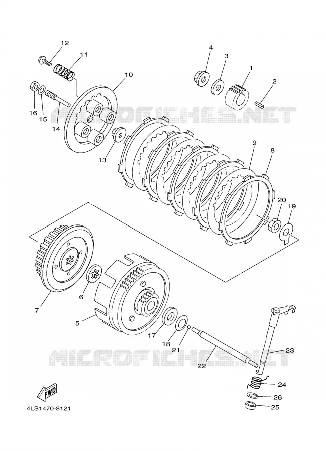 STARTMOTOR KOPPELINGS Yamaha MOTO 125 2004 TTR  TTR125L
