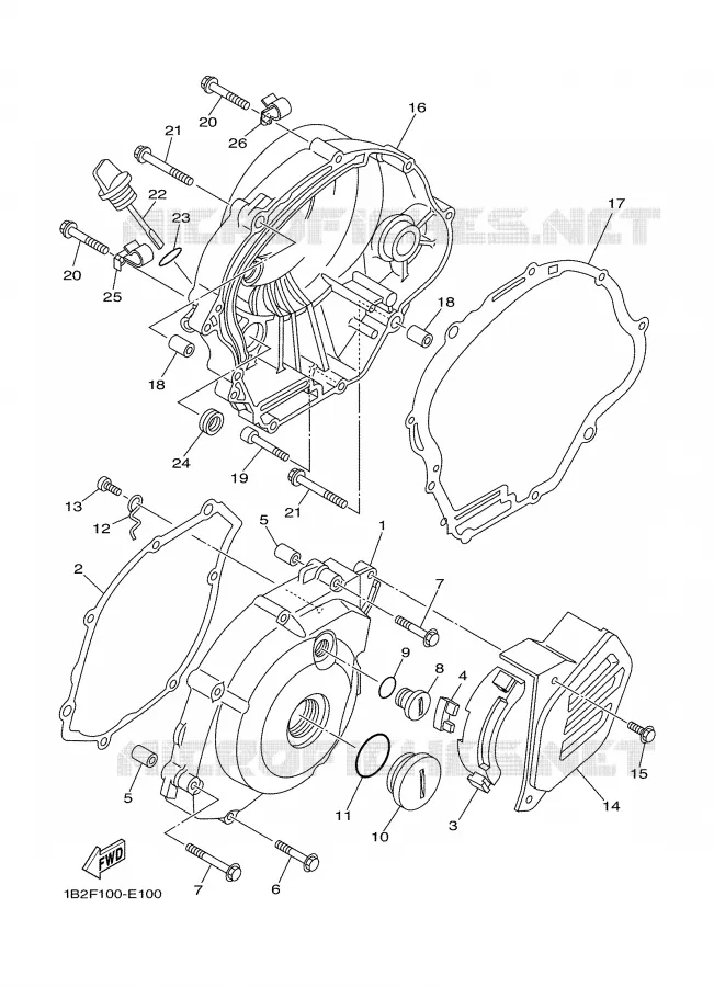 DEKSEL - MOTOR 1 Yamaha MOTO 125 2007 TTR  TTR125LEW