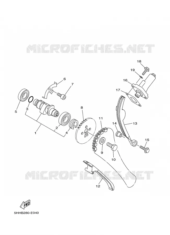 NOKKENAS / KETTING Yamaha MOTO 125 2008 TTR  TTR125LEX