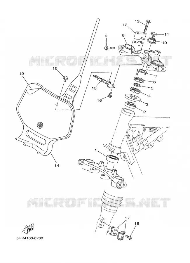 STUUR Yamaha MOTO 125 2000 TTR  TTR125LM