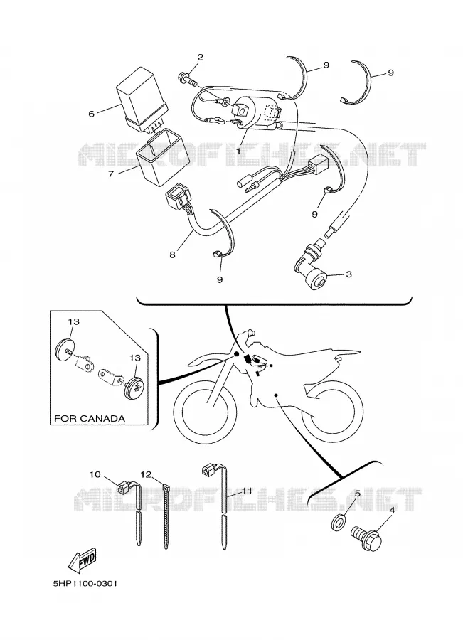 ELECTRISCH 1 Yamaha MOTO 125 2001 TTR  TTR125LN