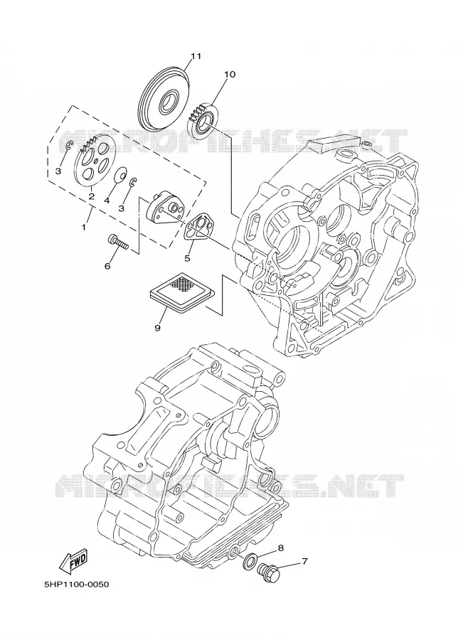 OLIEPOMP Yamaha MOTO 125 2001 TTR  TTR125LN