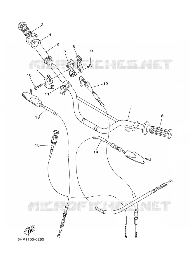 STUUR / KABEL Yamaha MOTO 125 2004 TTR  TTR125LS