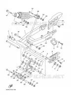 ACHTERBRUG / SCHOKBREKER voor Yamaha TTR125N 2001