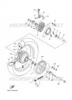 ACHTERWIEL voor Yamaha TTR125N 2001