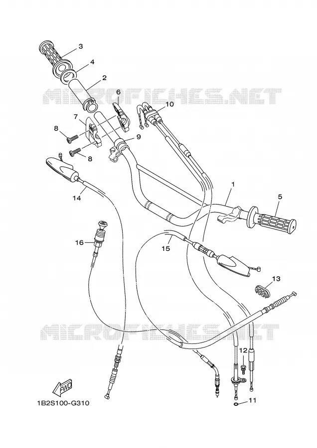 STUUR / KABEL Yamaha MOTO 125 2009 TTR  TT-R125Y