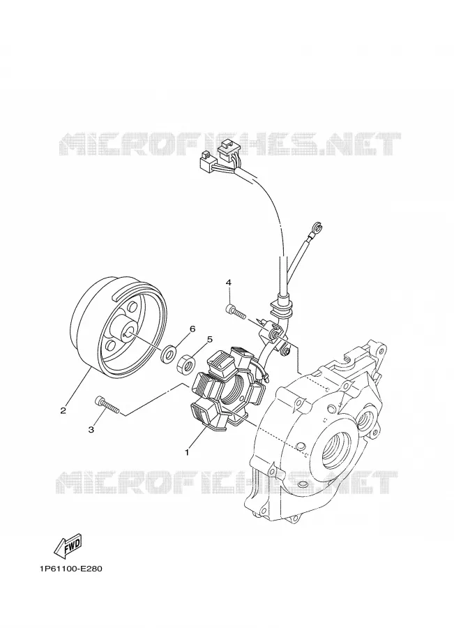 DYNAMO Yamaha MOTO 50 2007 TTRE  TTR50E