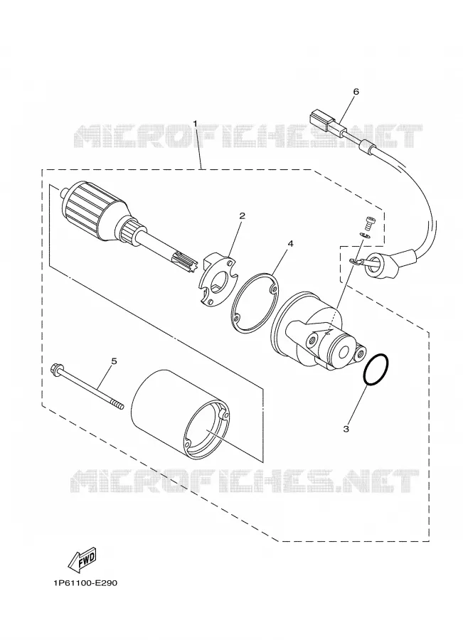 STARTMOTOR Yamaha MOTO 50 2007 TTRE  TTR50E
