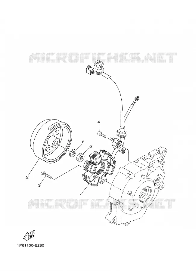 DYNAMO Yamaha MOTO 50 2007 TTRE  TTR50E