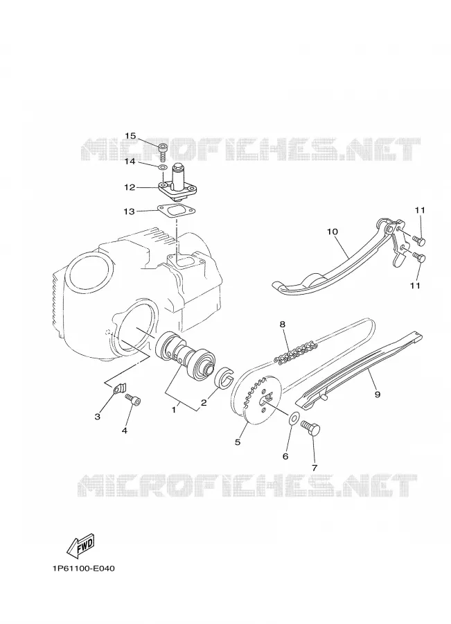 NOKKENAS / KETTING Yamaha MOTO 50 2007 TTRE  TTR50EW
