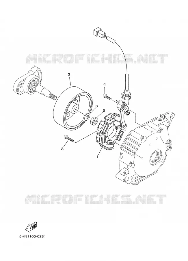 DYNAMO Yamaha MOTO 90 2003 TTR  TTR90