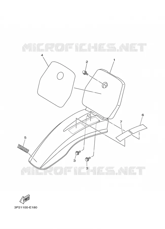 SPATBORD Yamaha MOTO 90 2006 TTRE  TTR90E