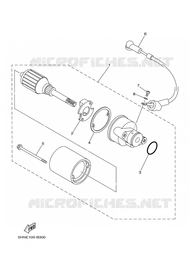 STARTMOTOR Yamaha MOTO 90 2007 TTRE  TTR90EW
