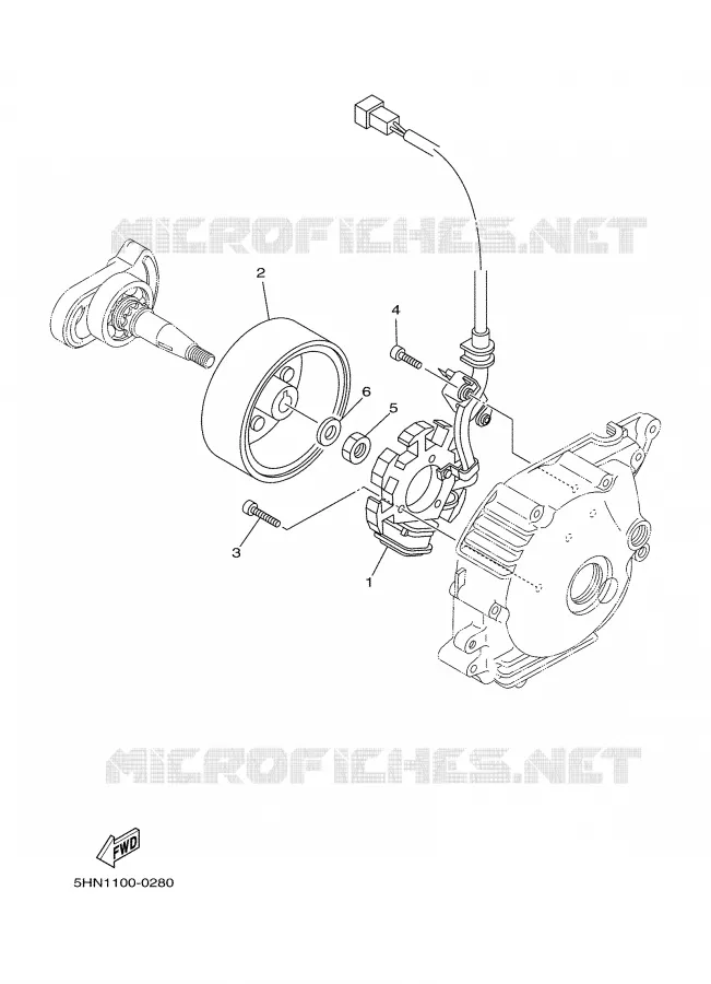 DYNAMO Yamaha MOTO 90 2000 TTR  TTR90M