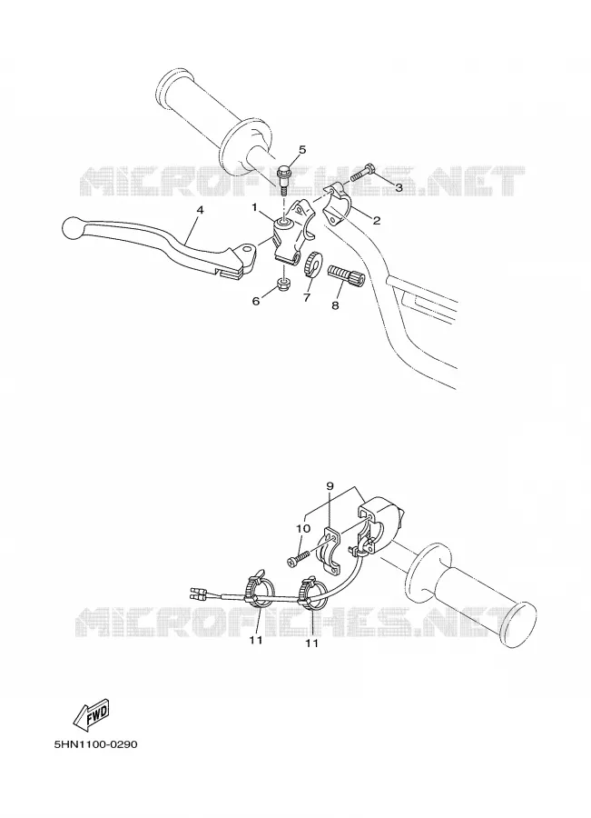 STUURSCHAKELAAR / HEVEL Yamaha MOTO 90 2000 TTR  TTR90M