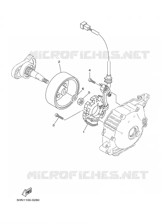 DYNAMO Yamaha MOTO 90 2002 TTR  TTR90P