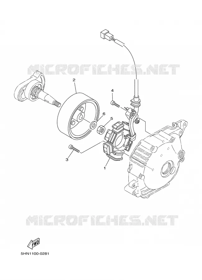 DYNAMO Yamaha MOTO 90 2003 TTR  TTR90R