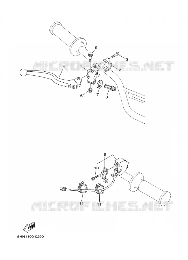 STUURSCHAKELAAR / HEVEL Yamaha MOTO 90 2004 TTR  TTR90S