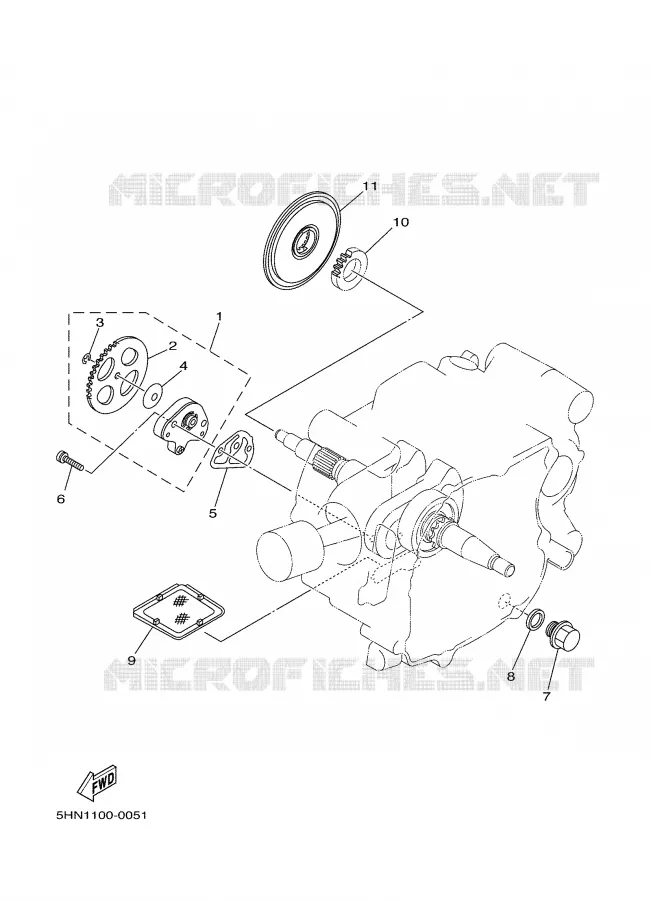 OLIEPOMP Yamaha MOTO 90 2005 TTR  TTR90T