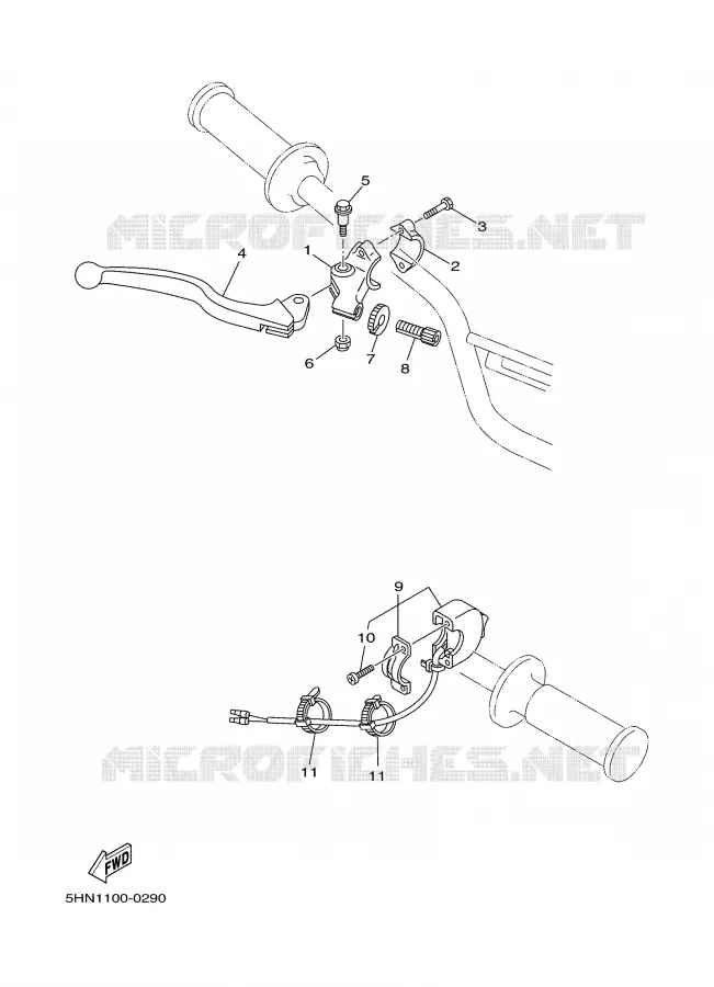 STUURSCHAKELAAR / HEVEL Yamaha MOTO 90 2005 TTR  TTR90T