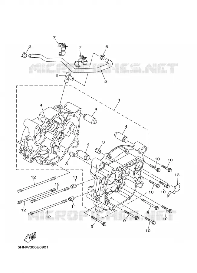 CARTERDELEN Yamaha MOTO 90 2006 TTR  TTR90V