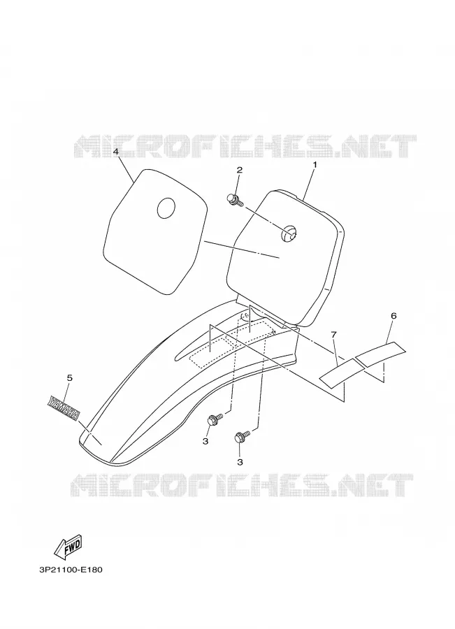 SPATBORD Yamaha MOTO 90 2006 TTR  TTR90V