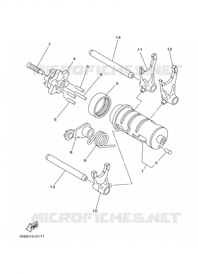 SCHAKELWALS Yamaha MOTO 125 2000 TW  TW125