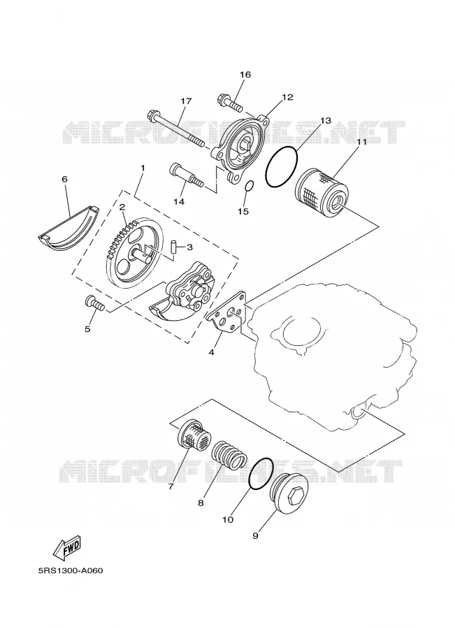 OLIEPOMP Yamaha MOTO 125 2004 TW  TW125