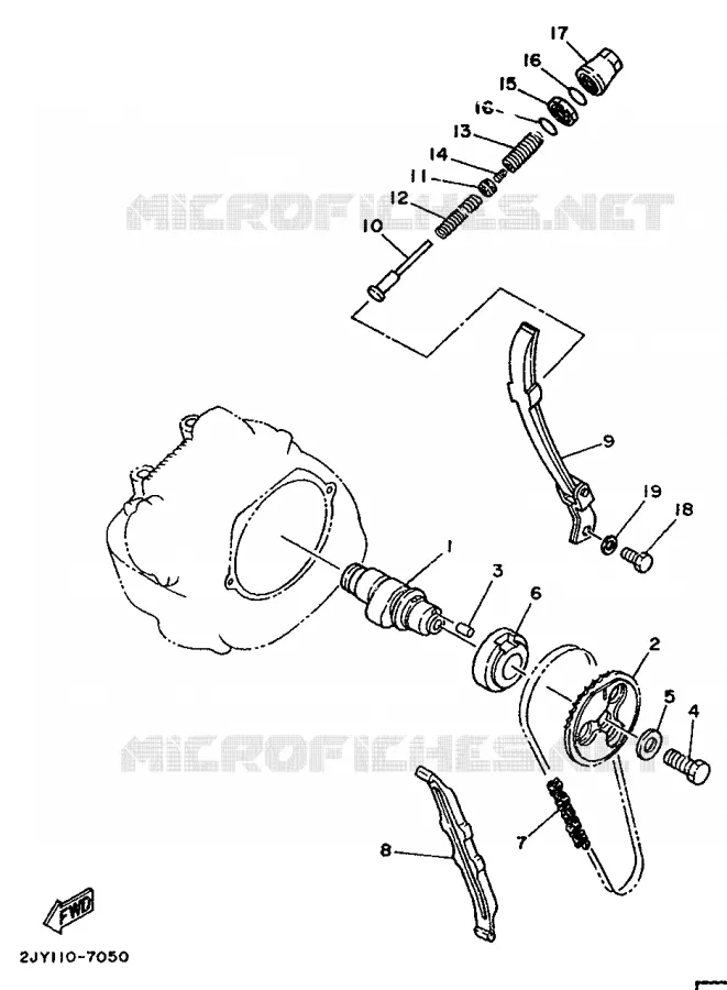 NOKKENAS / KETTING Yamaha MOTO 200 1994 TW  TW200E