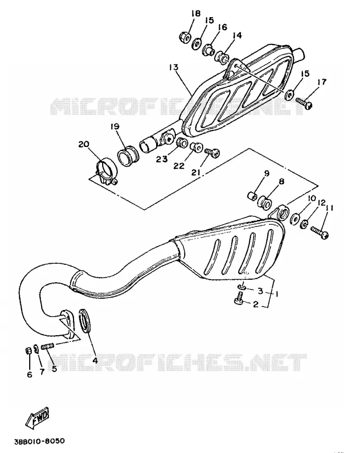 UITLAAT Yamaha MOTO 250 1991 TY  TY250R