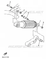 ACHTER SCHOKBREKER voor Yamaha TY250S 1988