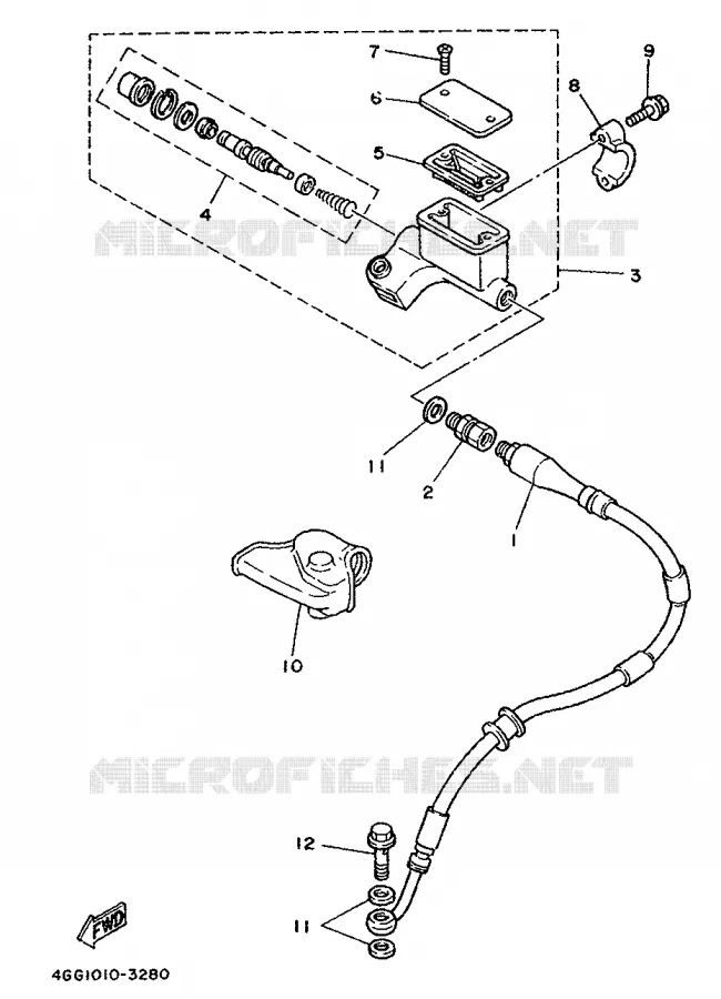 POMP VOOR Yamaha MOTO 250 1995 TY  TY250Z