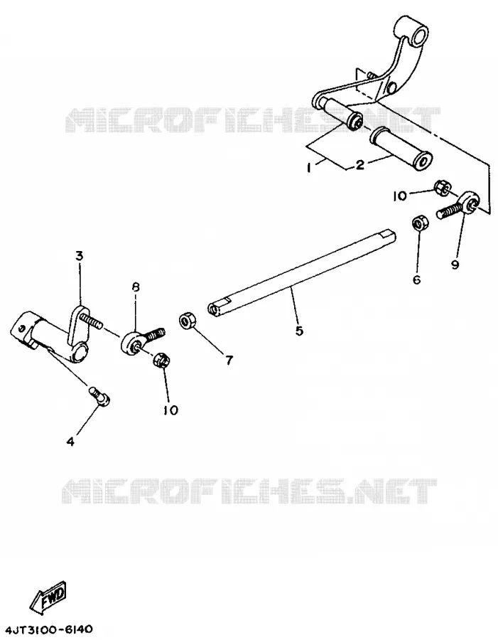 SCHAKEL STANG / PEDAAL Yamaha MOTO 125 1997 TZ  TZ125
